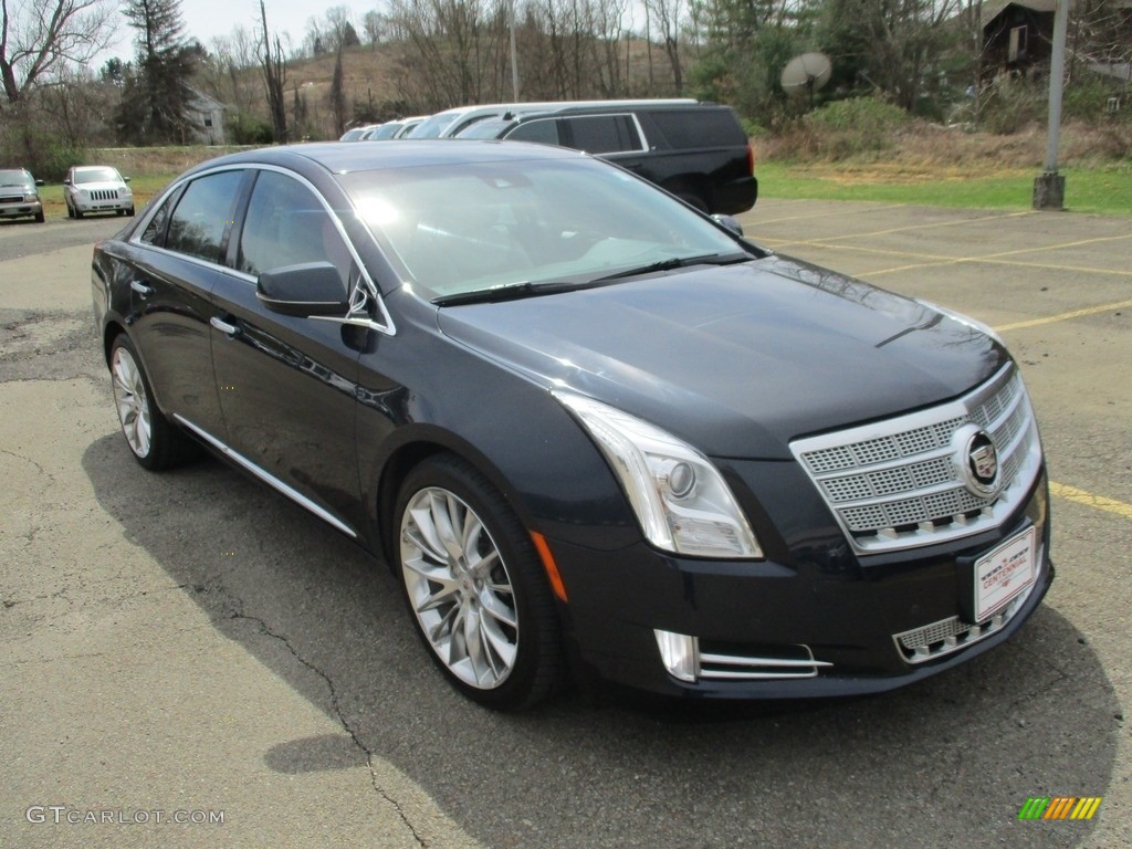 2013 XTS Platinum AWD - Sapphire Blue Metallic / Very Light Platinum/Dark Urban/Cocoa Opus Full Leather photo #12