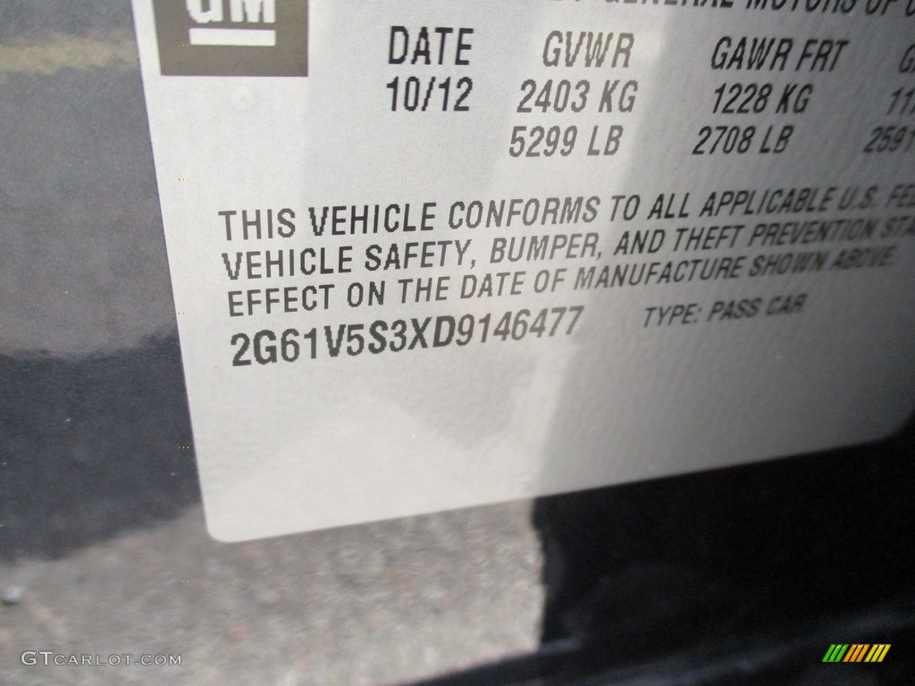 2013 XTS Platinum AWD - Sapphire Blue Metallic / Very Light Platinum/Dark Urban/Cocoa Opus Full Leather photo #39