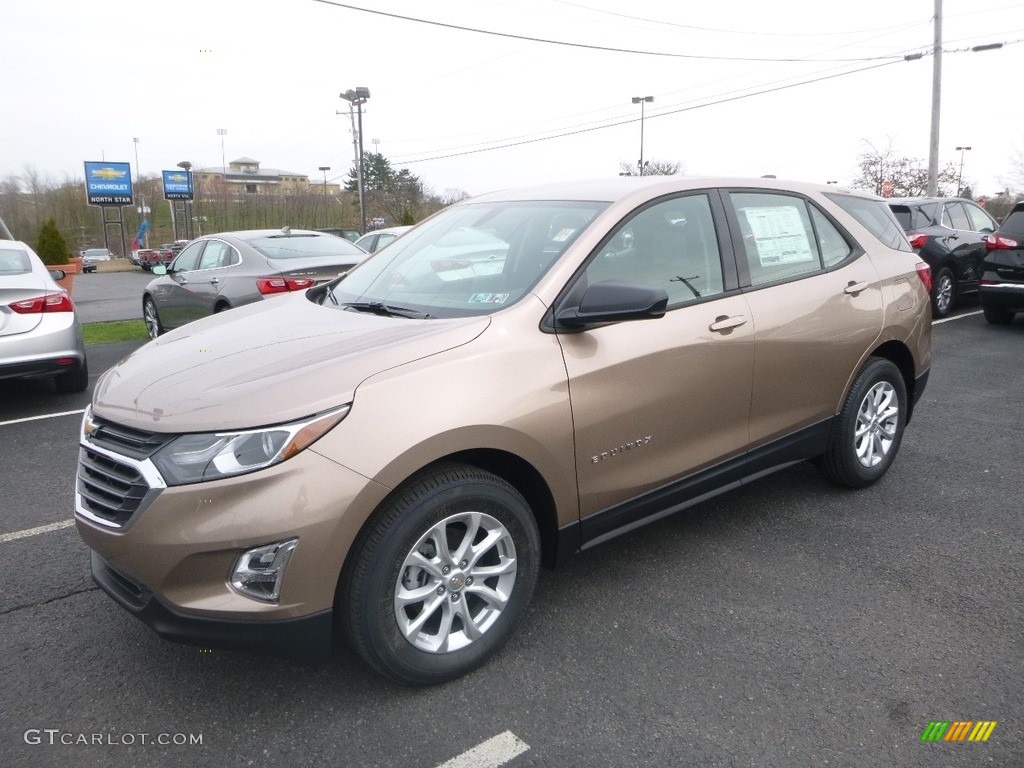 2019 Equinox LS - Sandy Ridge Metallic / Medium Ash Gray photo #1