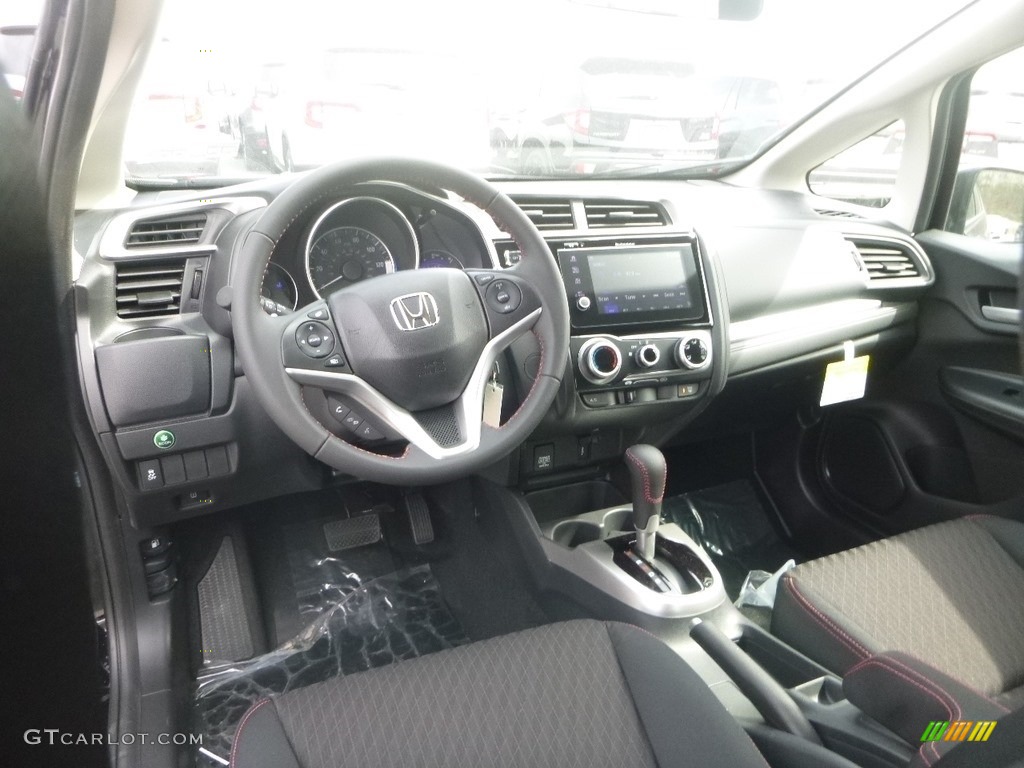 Black Interior 2019 Honda Fit Sport Photo #132835593