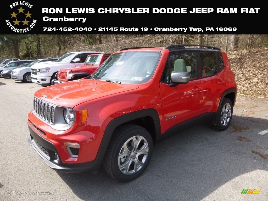 2019 Renegade Limited 4x4 - Colorado Red / Black/Ski Grey photo #1