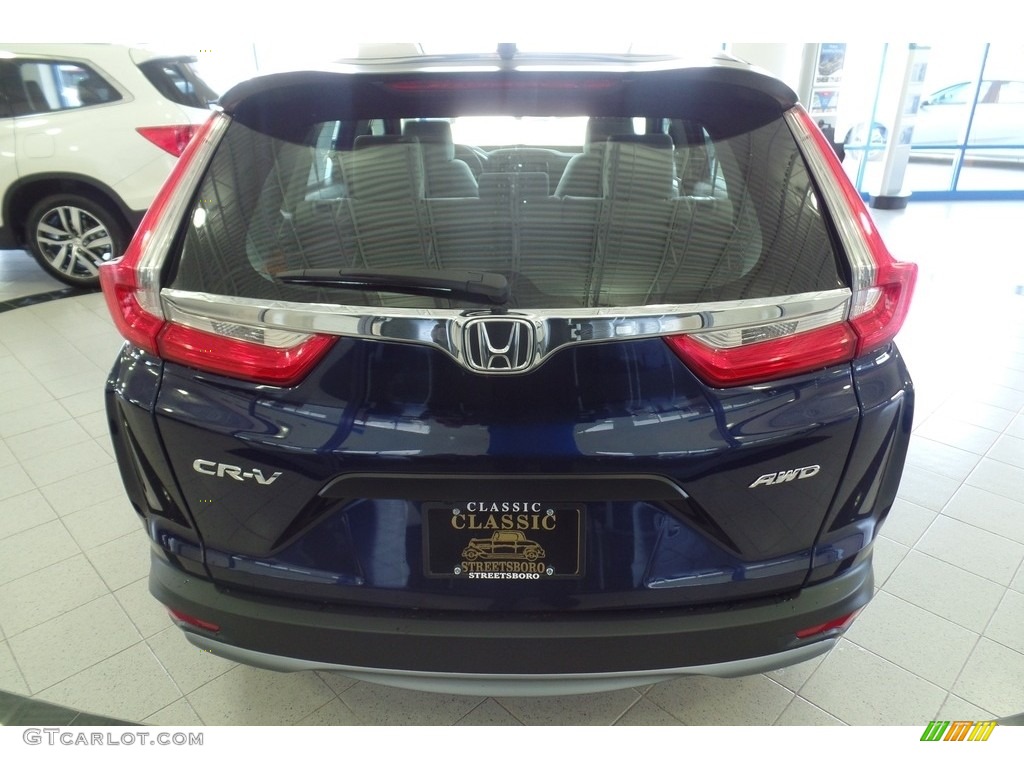 2019 CR-V LX AWD - Obsidian Blue Pearl / Gray photo #4