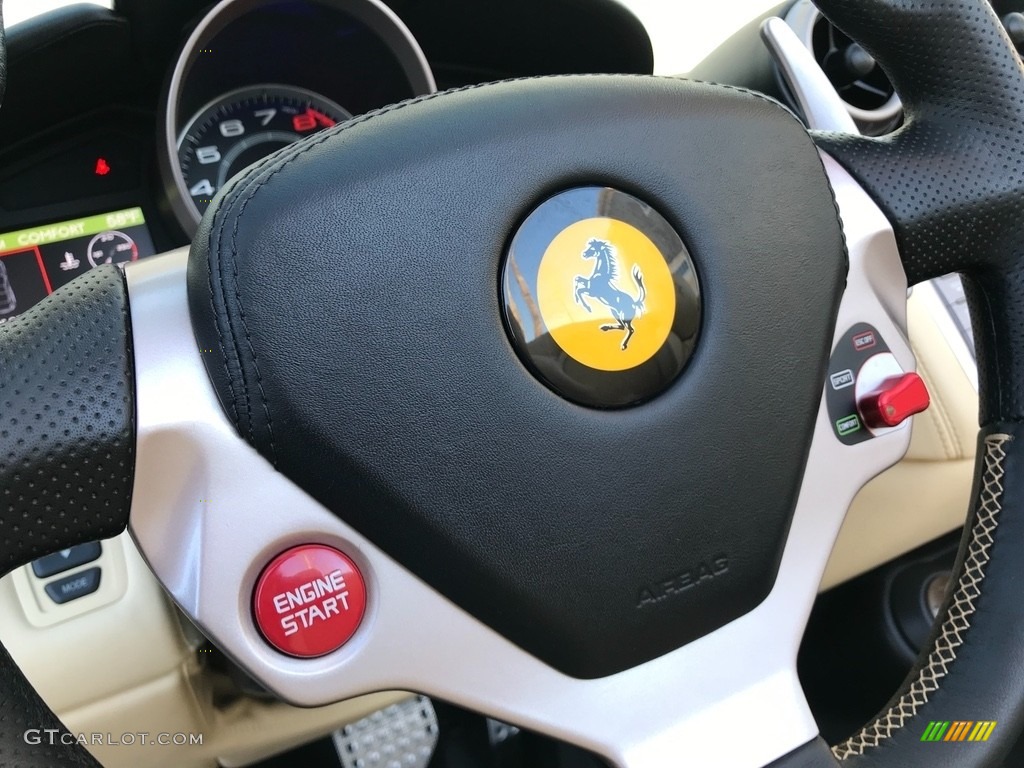 2013 Ferrari California 30 Crema Steering Wheel Photo #132839472