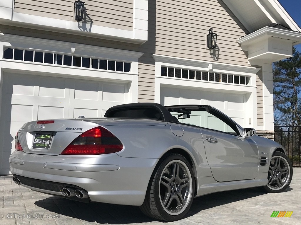 2005 SL 65 AMG Roadster - Brilliant Silver Metallic / Charcoal photo #5