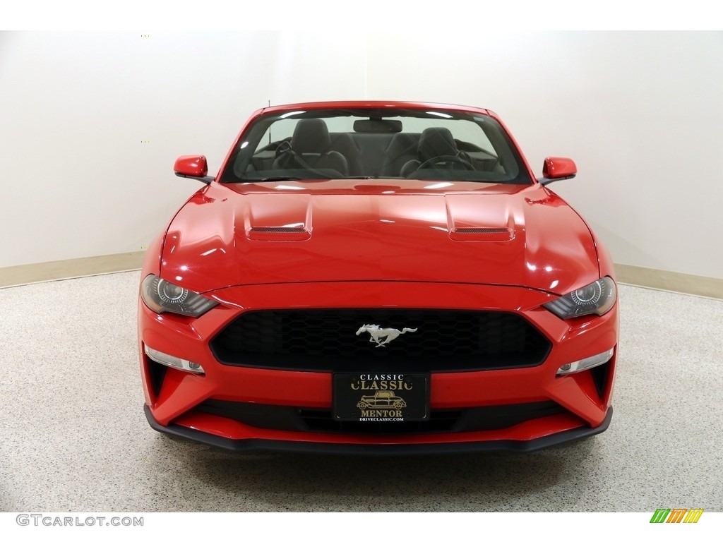 2018 Mustang EcoBoost Premium Convertible - Race Red / Ebony photo #3