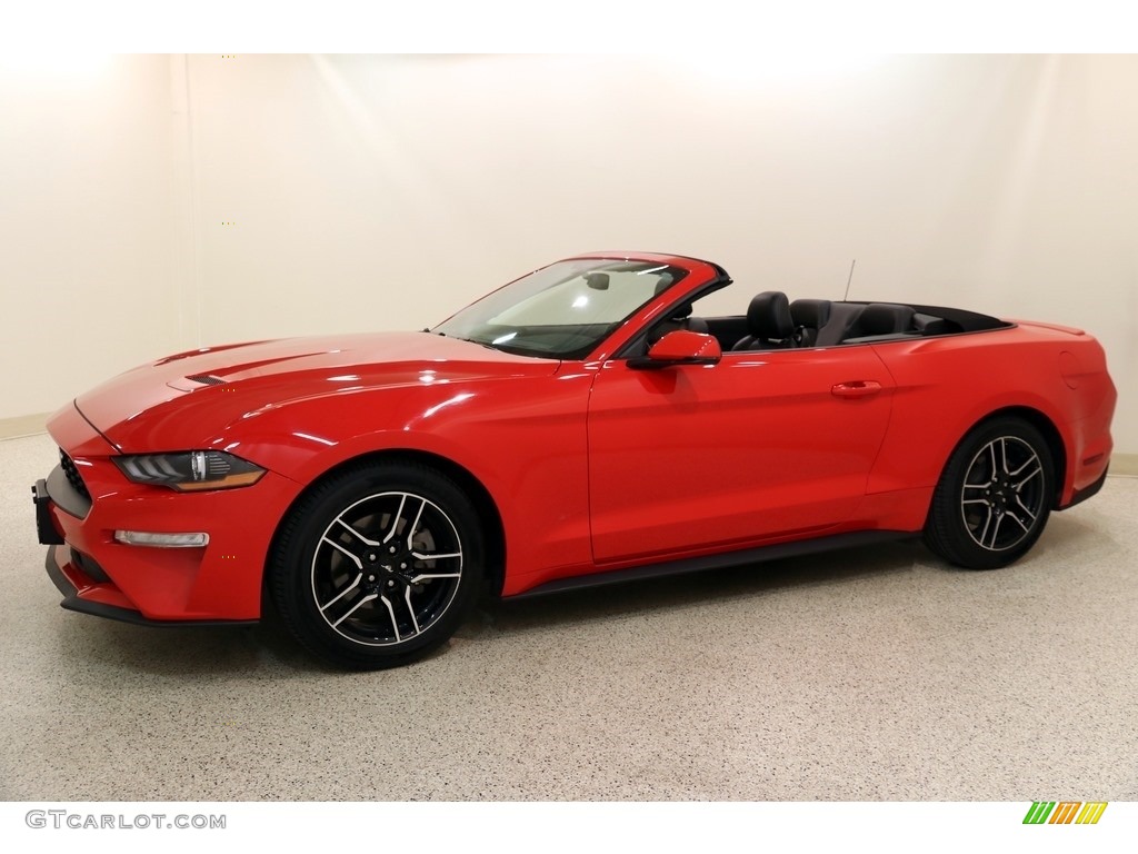 2018 Mustang EcoBoost Premium Convertible - Race Red / Ebony photo #4