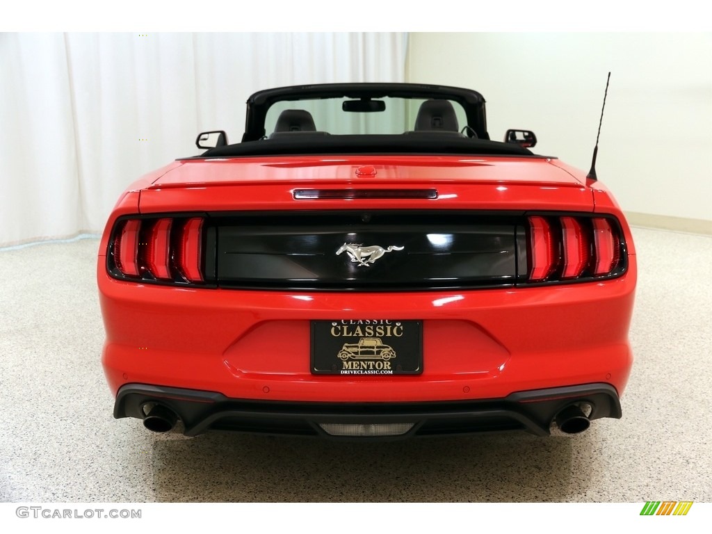 2018 Mustang EcoBoost Premium Convertible - Race Red / Ebony photo #20