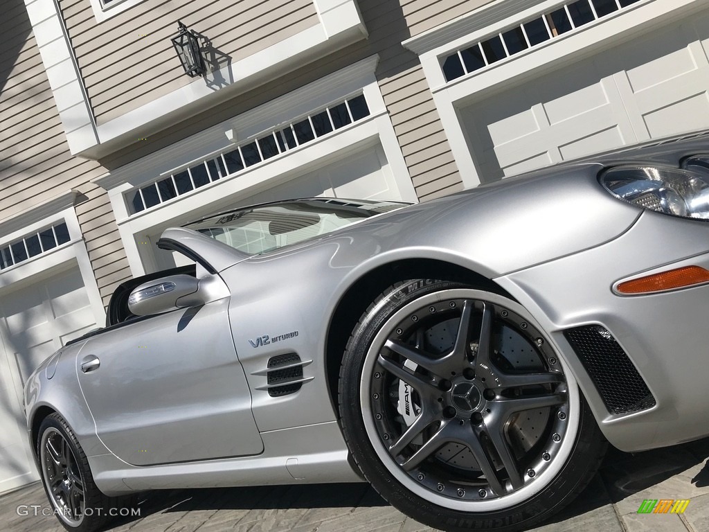 2005 SL 65 AMG Roadster - Brilliant Silver Metallic / Charcoal photo #19