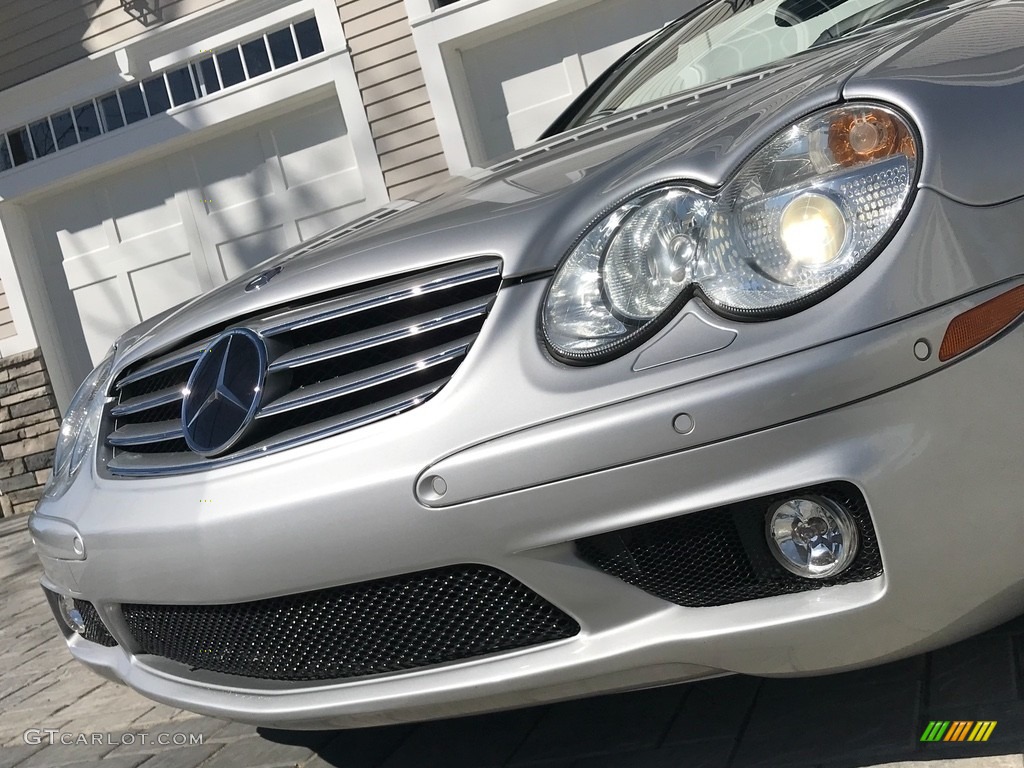 2005 SL 65 AMG Roadster - Brilliant Silver Metallic / Charcoal photo #23