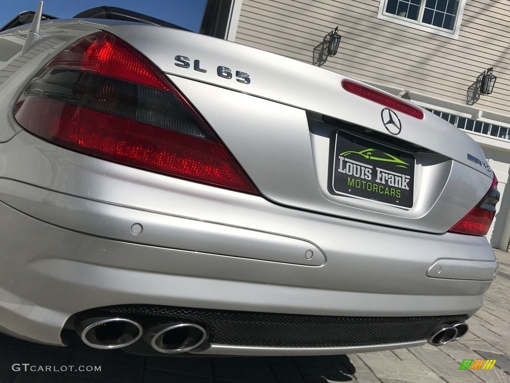 2005 SL 65 AMG Roadster - Brilliant Silver Metallic / Charcoal photo #28