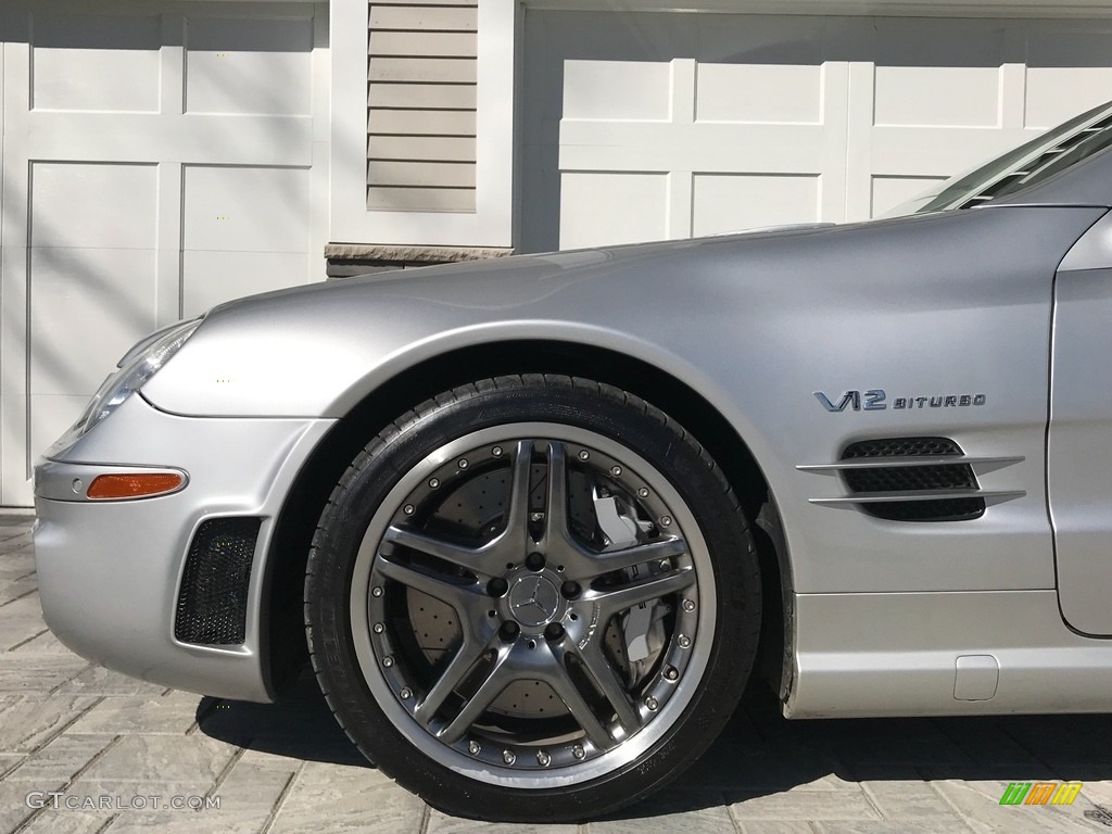 2005 SL 65 AMG Roadster - Brilliant Silver Metallic / Charcoal photo #29