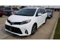 Super White 2019 Toyota Sienna SE