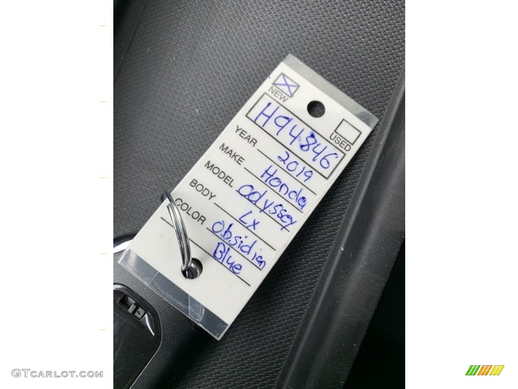 2019 Odyssey LX - Obsidian Blue Pearl / Gray photo #37