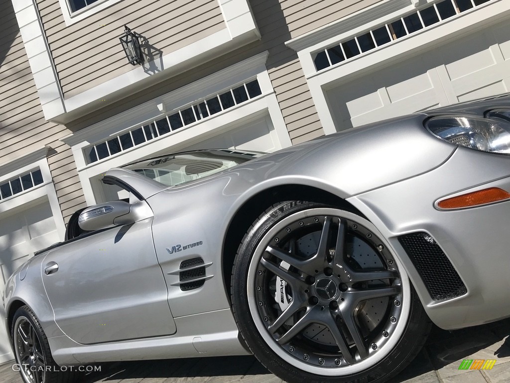 2005 SL 65 AMG Roadster - Brilliant Silver Metallic / Charcoal photo #108