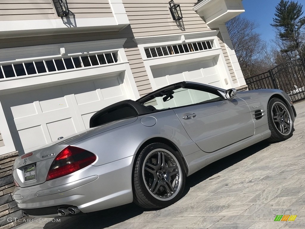 2005 SL 65 AMG Roadster - Brilliant Silver Metallic / Charcoal photo #109