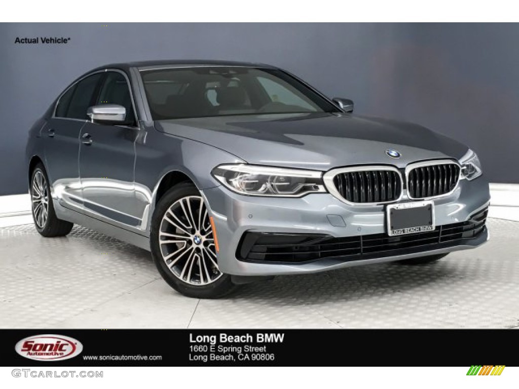 2019 5 Series 540i Sedan - Bluestone Metallic / Black photo #1