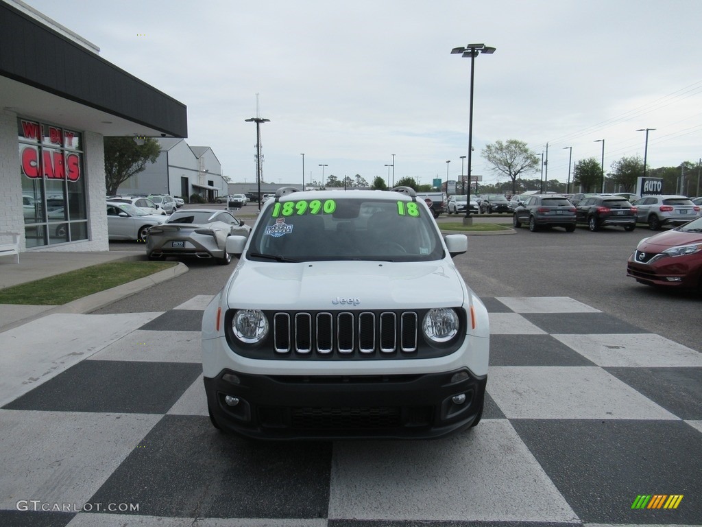 2018 Renegade Latitude - Alpine White / Black photo #2