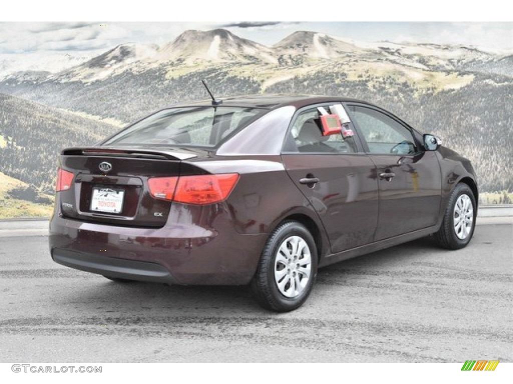 2010 Forte EX - Dark Cherry / Coffee photo #3