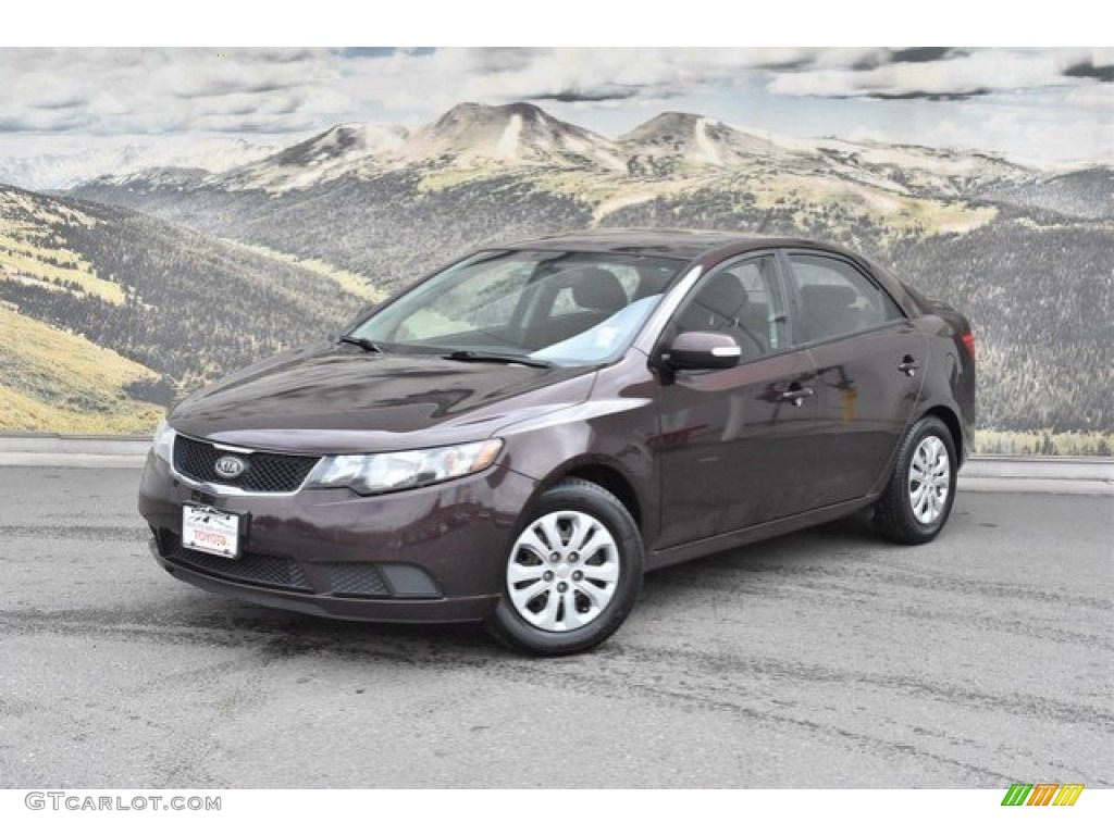 2010 Forte EX - Dark Cherry / Coffee photo #5