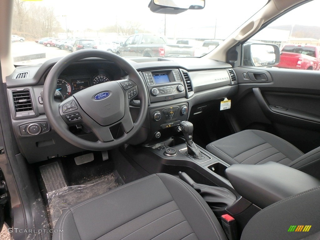 Ebony Interior 2019 Ford Ranger STX SuperCrew 4x4 Photo #132851184
