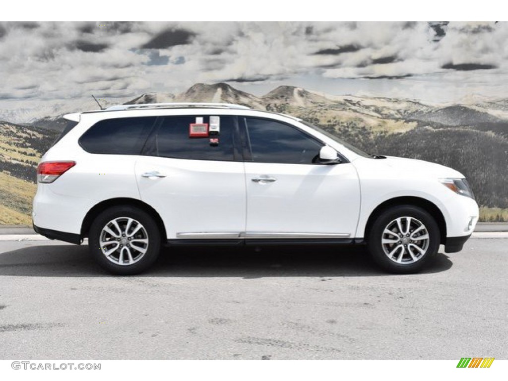 2013 Pathfinder SL 4x4 - Moonlight White / Charcoal photo #2