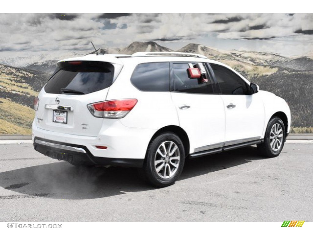 2013 Pathfinder SL 4x4 - Moonlight White / Charcoal photo #3