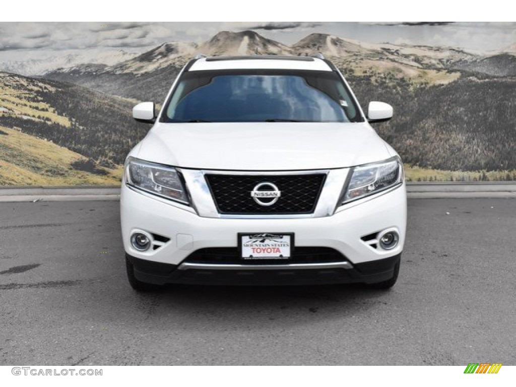 2013 Pathfinder SL 4x4 - Moonlight White / Charcoal photo #4