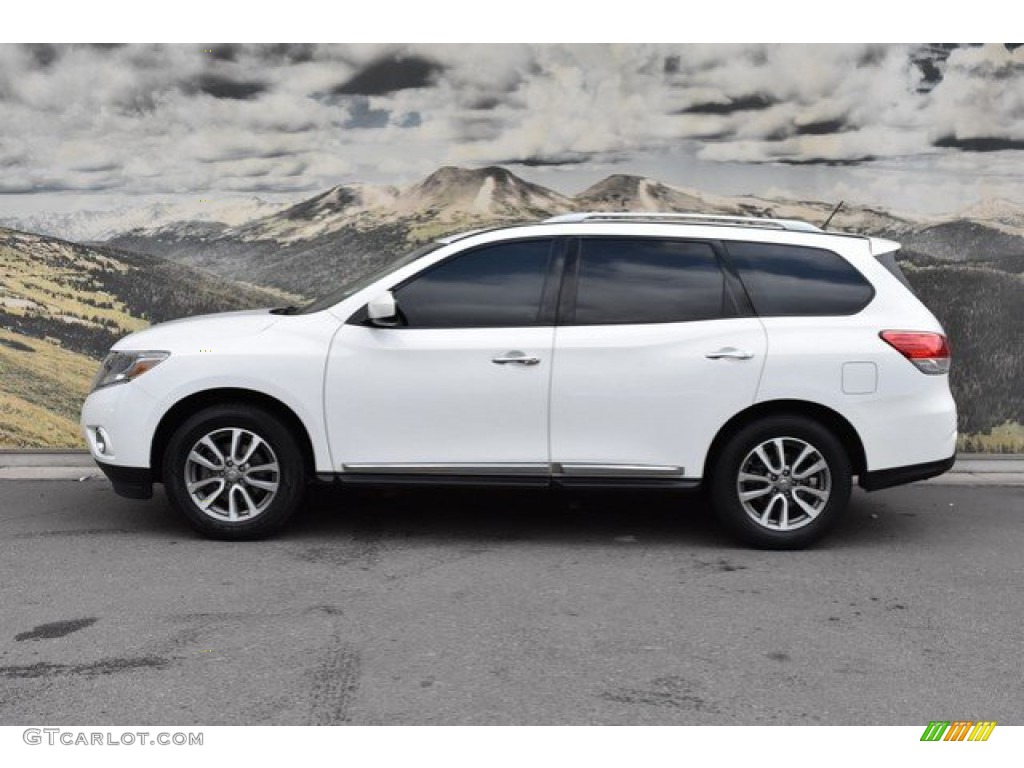 2013 Pathfinder SL 4x4 - Moonlight White / Charcoal photo #6