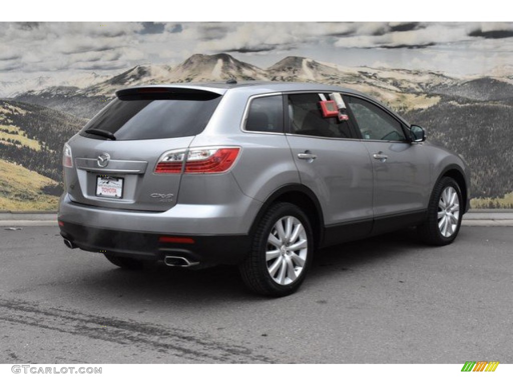 2010 CX-9 Grand Touring AWD - Liquid Silver Metallic / Black photo #3