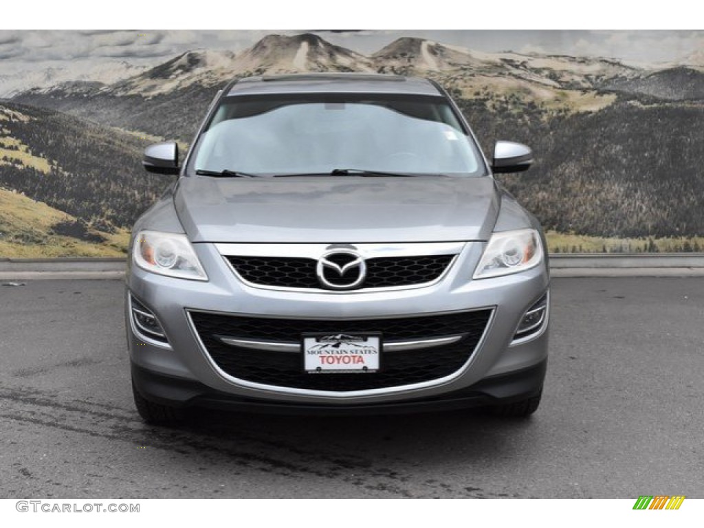 2010 CX-9 Grand Touring AWD - Liquid Silver Metallic / Black photo #4