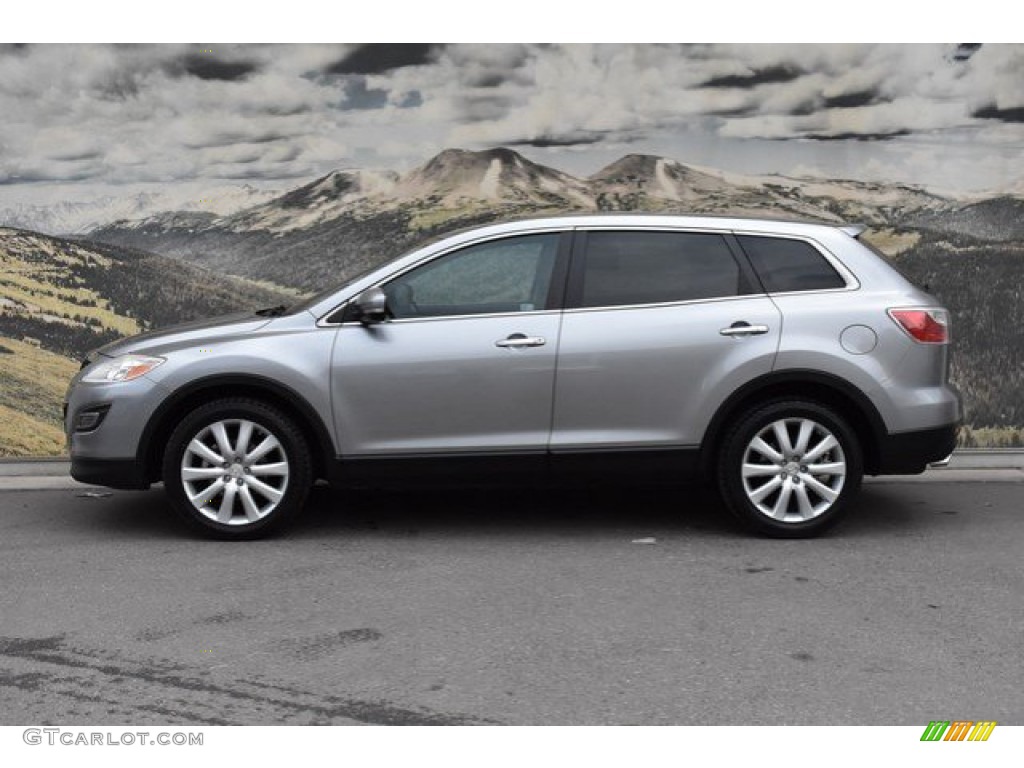 2010 CX-9 Grand Touring AWD - Liquid Silver Metallic / Black photo #6