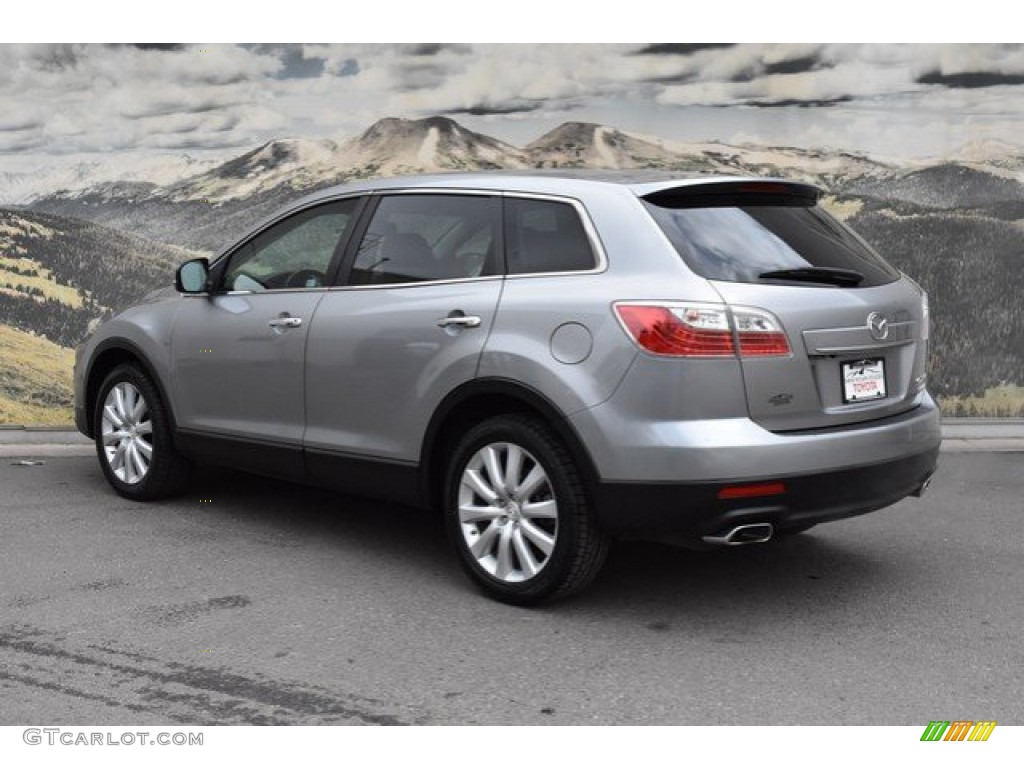 2010 CX-9 Grand Touring AWD - Liquid Silver Metallic / Black photo #7