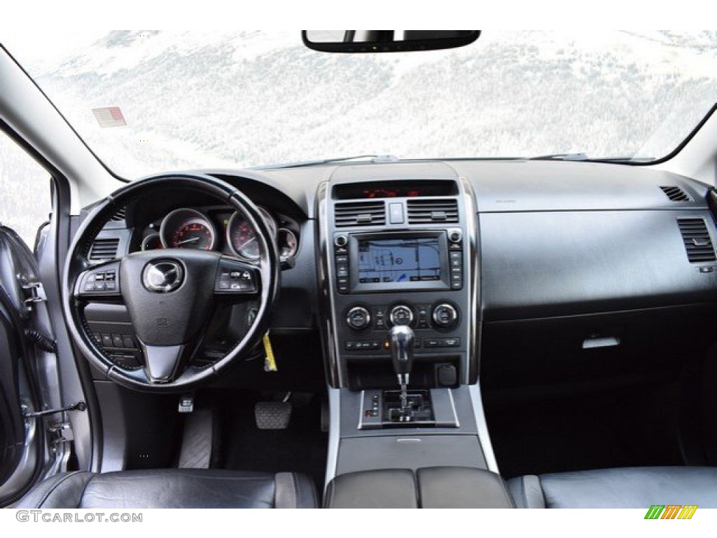 2010 CX-9 Grand Touring AWD - Liquid Silver Metallic / Black photo #13