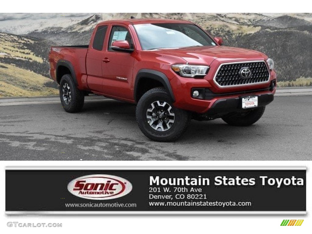 2019 Tacoma TRD Sport Access Cab 4x4 - Barcelona Red Metallic / TRD Graphite photo #1