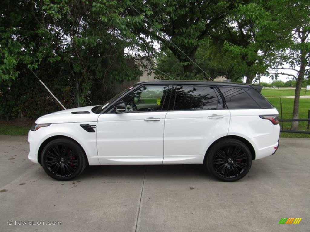 Fuji White 2019 Land Rover Range Rover Sport Autobiography Dynamic Exterior Photo #132855478