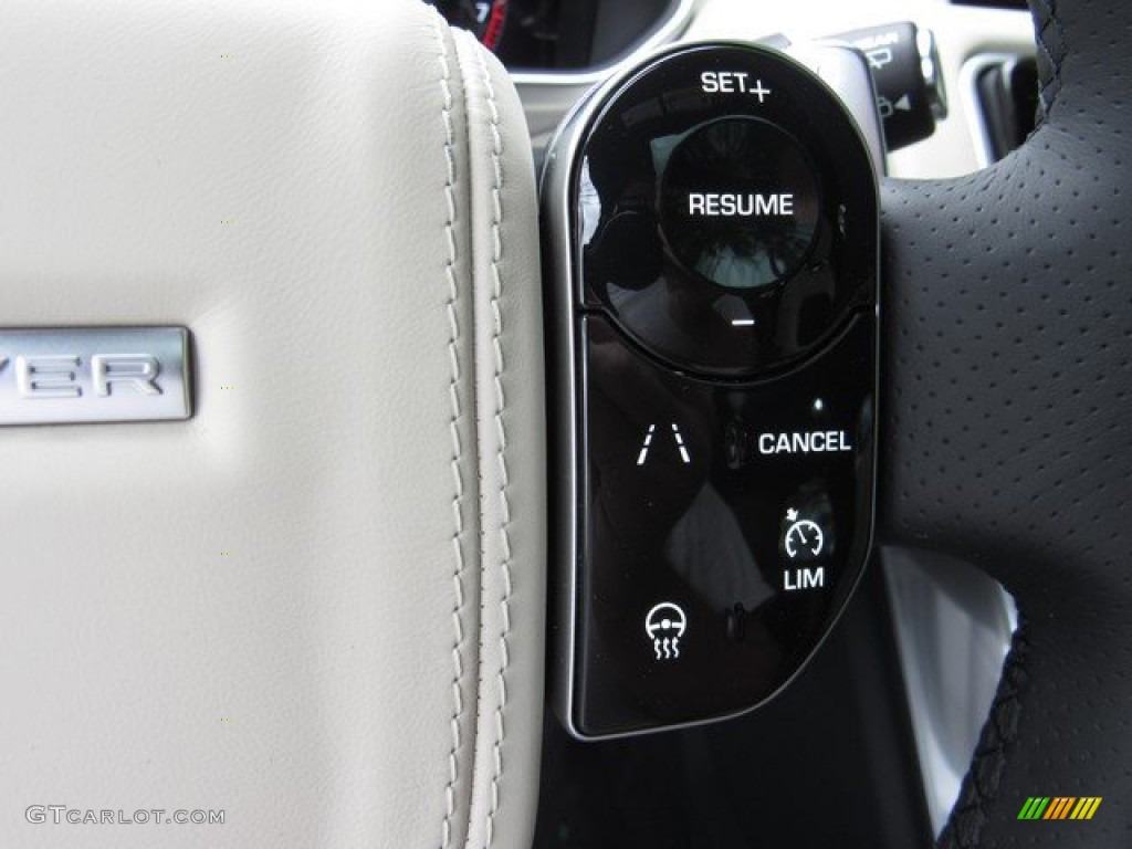 2019 Land Rover Range Rover Sport Autobiography Dynamic Ebony/Ivory Steering Wheel Photo #132855796