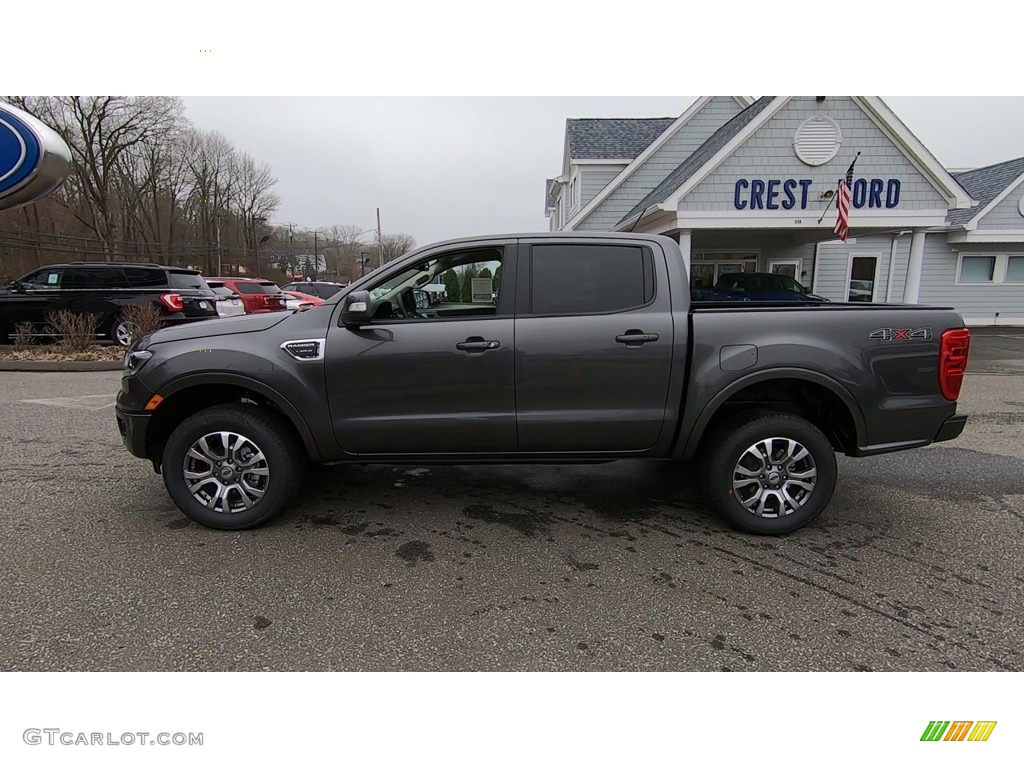2019 Ranger Lariat SuperCrew 4x4 - Magnetic Metallic / Medium Stone photo #4