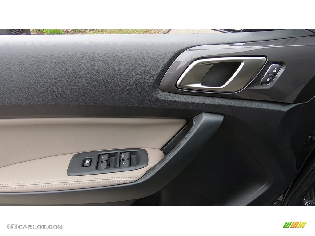 2019 Ford Ranger Lariat SuperCrew 4x4 Medium Stone Door Panel Photo #132858595