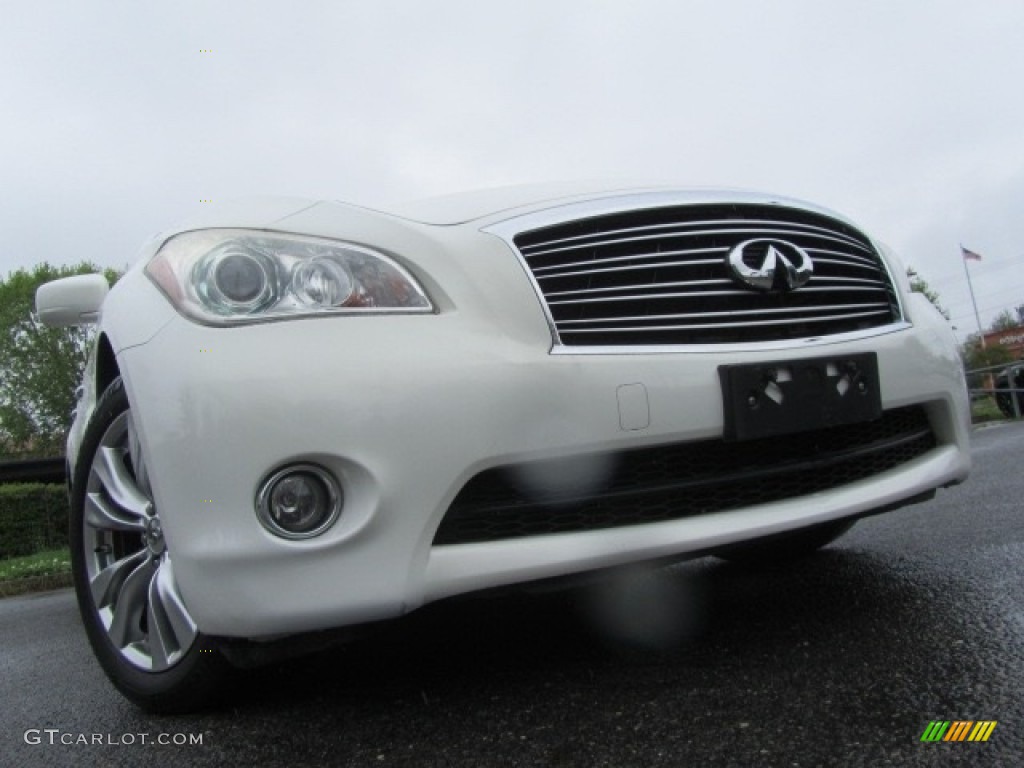 2012 M 37 Sedan - Moonlight White / Wheat photo #1