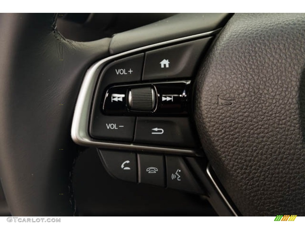 2019 Honda Accord Sport Sedan Black Steering Wheel Photo #132863694