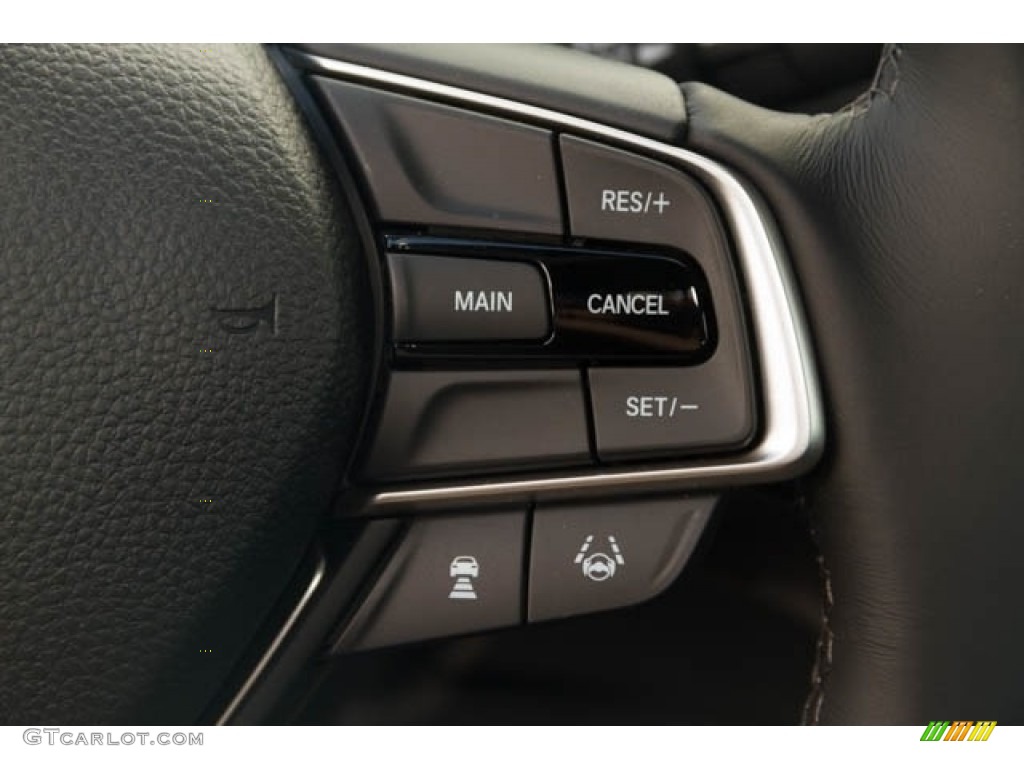 2019 Honda Accord Sport Sedan Black Steering Wheel Photo #132863715