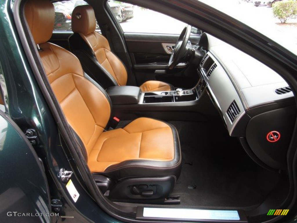 London Tan/Warm Charcoal Interior 2012 Jaguar XF Supercharged Photo #132864891