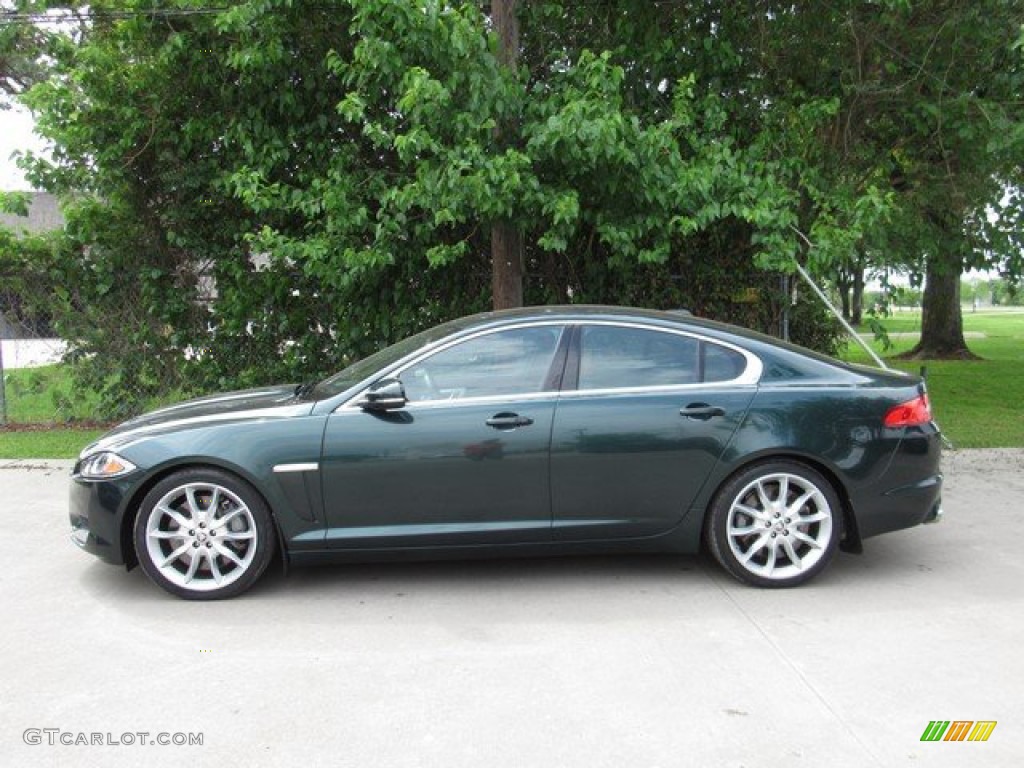 British Racing Green Metallic 2012 Jaguar XF Supercharged Exterior Photo #132865167