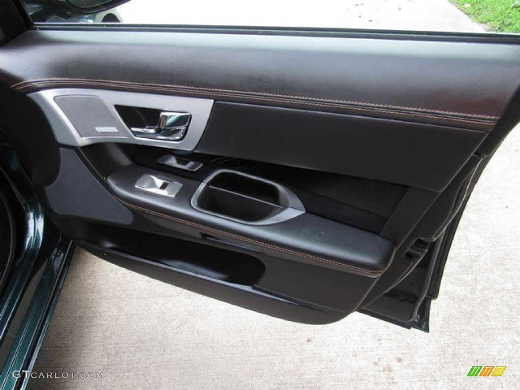 2012 XF Supercharged - British Racing Green Metallic / London Tan/Warm Charcoal photo #21