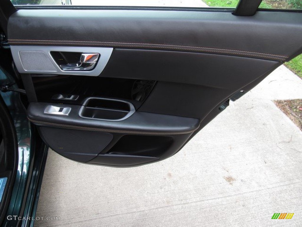 2012 XF Supercharged - British Racing Green Metallic / London Tan/Warm Charcoal photo #22