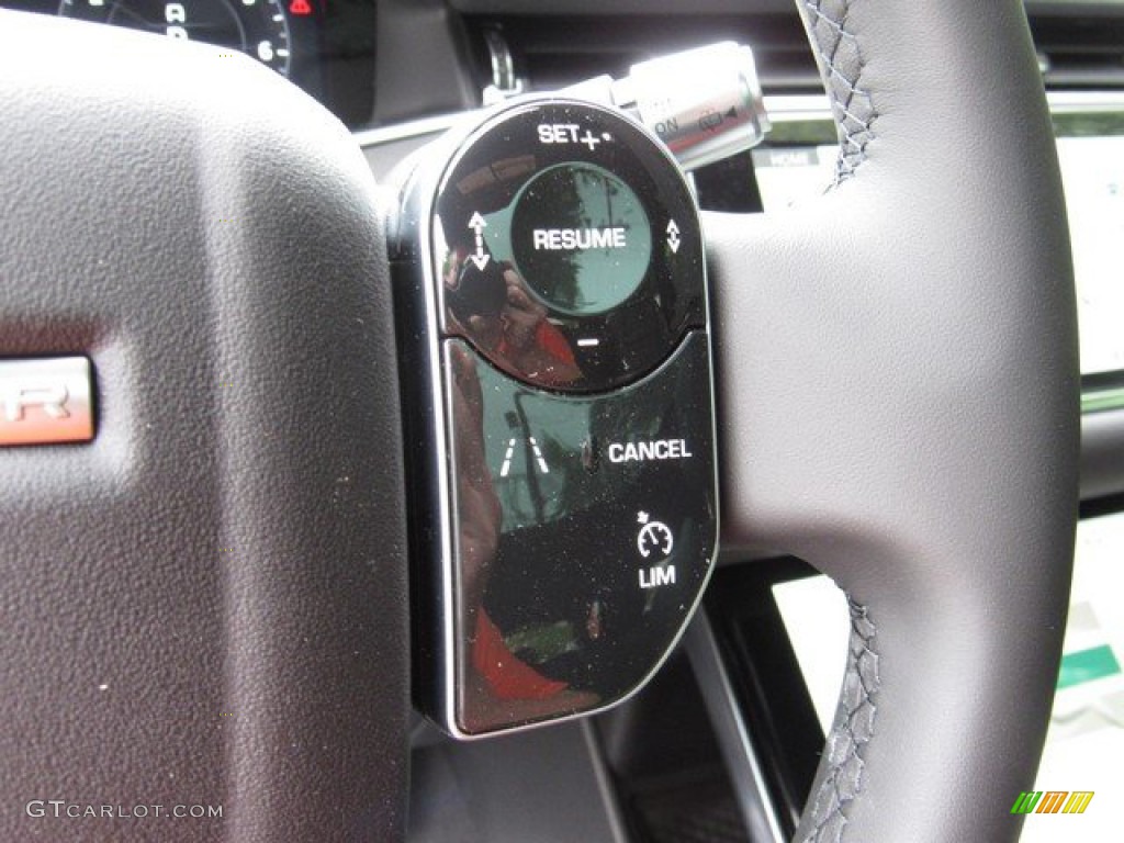 2020 Land Rover Range Rover Evoque SE Ebony Steering Wheel Photo #132867102