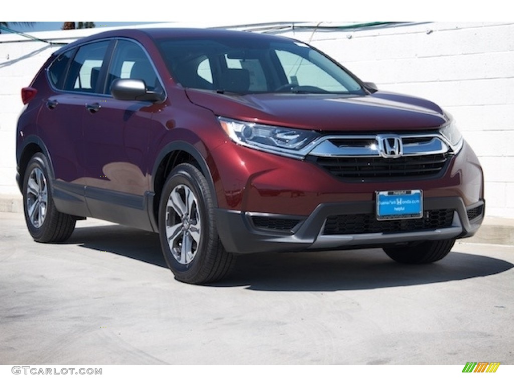 2019 CR-V LX - Basque Red Pearl II / Gray photo #1