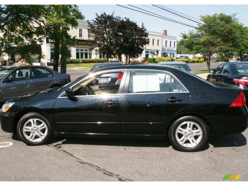 2006 Accord EX Sedan - Nighthawk Black Pearl / Ivory photo #9
