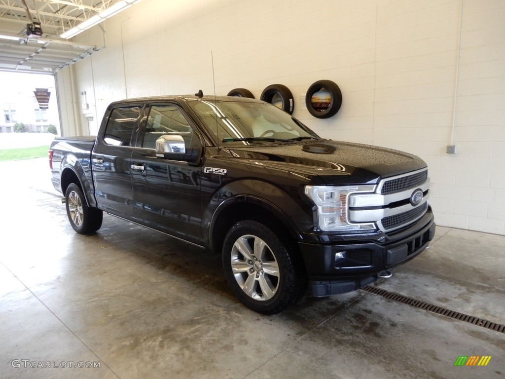 2018 F150 Platinum SuperCrew 4x4 - Shadow Black / Black photo #1