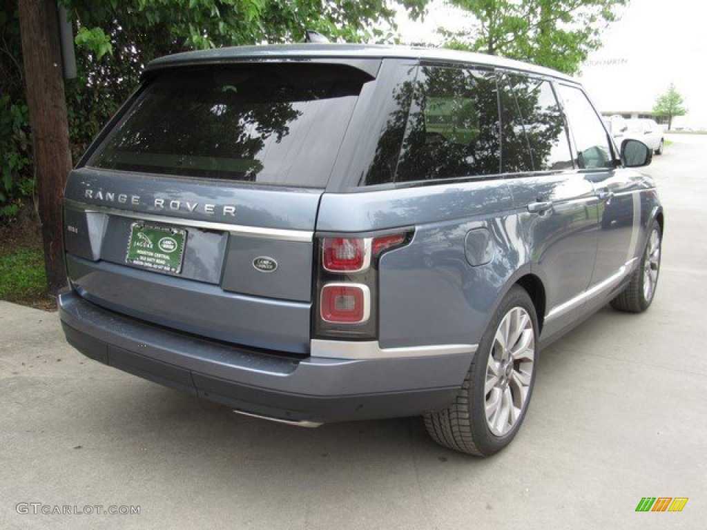 2019 Range Rover HSE - Byron Blue Metallic / Navy/Ivory photo #7